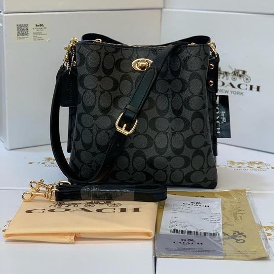 [FREE BOX] COACH WOMEN SHOULDER BAG HAND BAG TAS TERLARIS TAS COACH KUNCI TAS TERMURAH