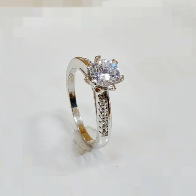 Cincin Solitare silver 925