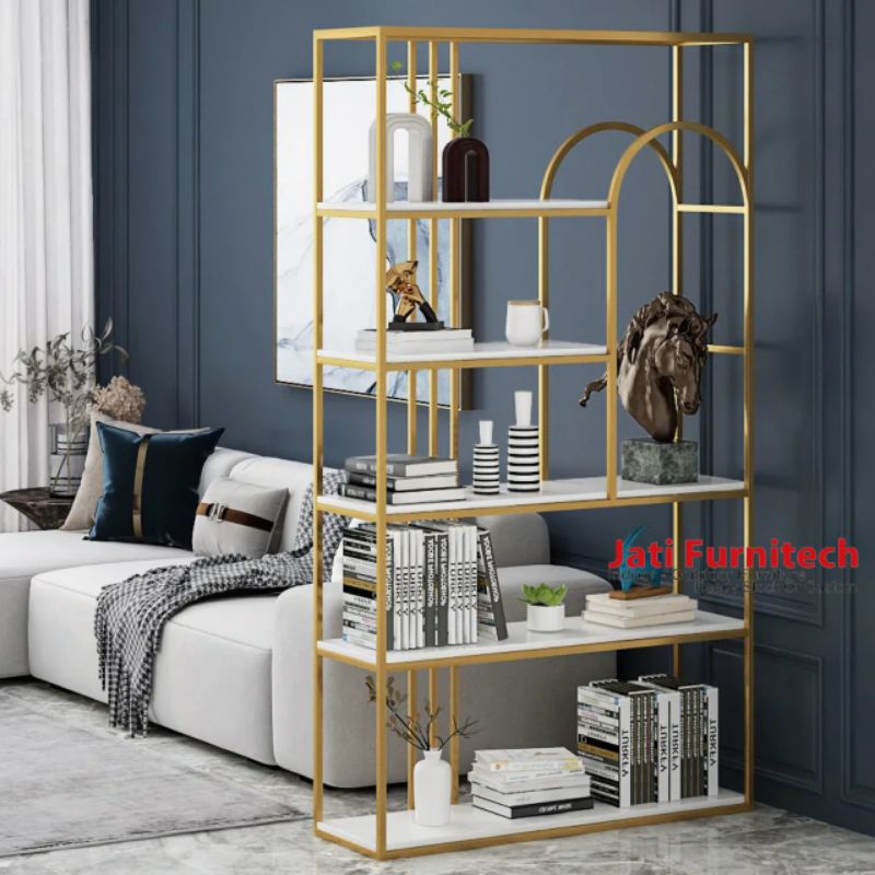rack hias living room - rak pajangan - Jati Furnitech