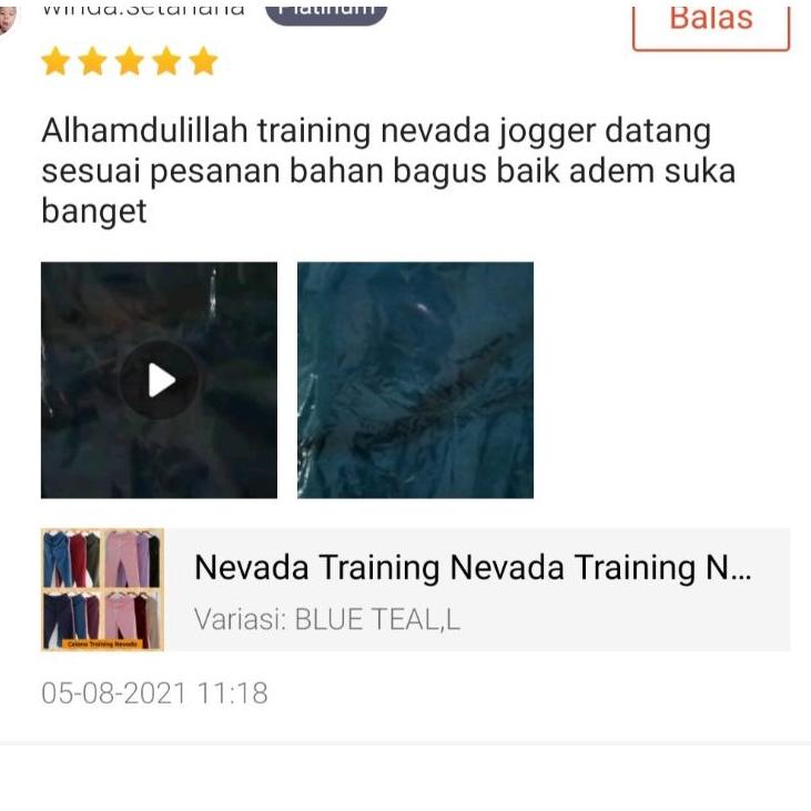 {Pt31au22ᶠ} Celana Training Nevada Polos Wanita Trining NUX Ladies Celana Training Panjang Joger Wan