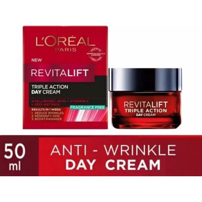 ☘️Yuri Kosmetik☘️ Loreal Revitalift Triple Action Day Cream 50ml