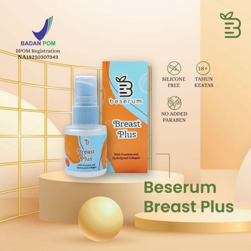 BESERUM Breast Plus Serum Pembesar Payudara, Mengencangkan Payudara, Melembutkan Kulit Payudara