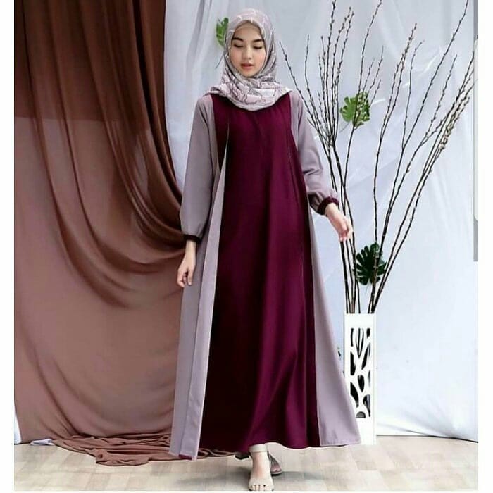 WIRASHA DRESS BAHAN MOSSCREPE / DRES WANITA / DRESS KEKINIAN