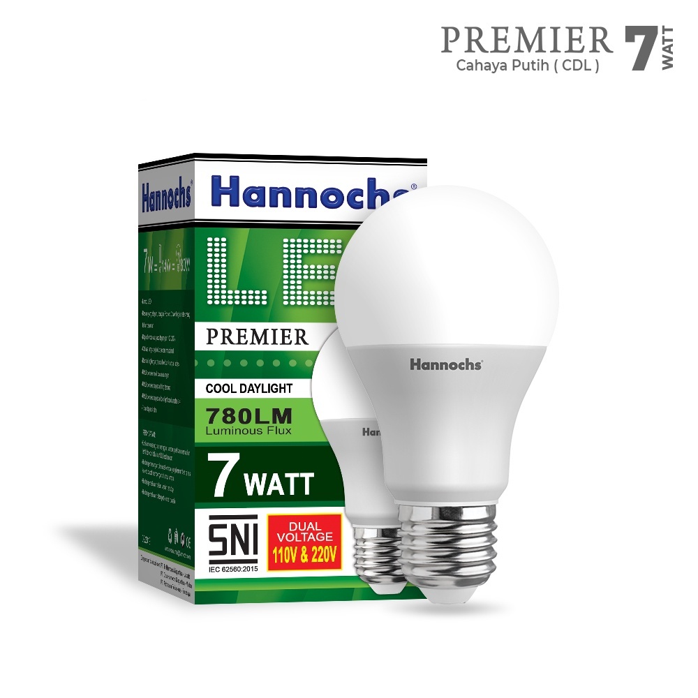 Hannochs Lampu LED Premier 7 Watt - Cahaya Putih