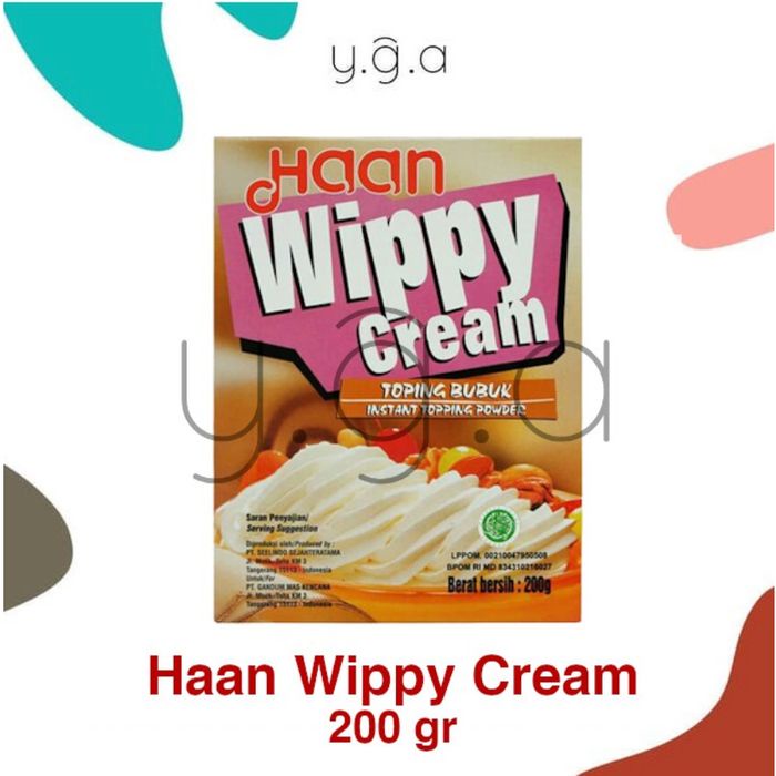 

Da2011Ca Haan Wippy Cream / Whip Cream / Krim Bubuk 200Gr Xa201As