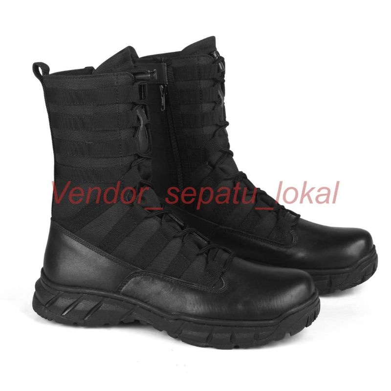 cod sepatu pdl ninja 10 inci kulit asli