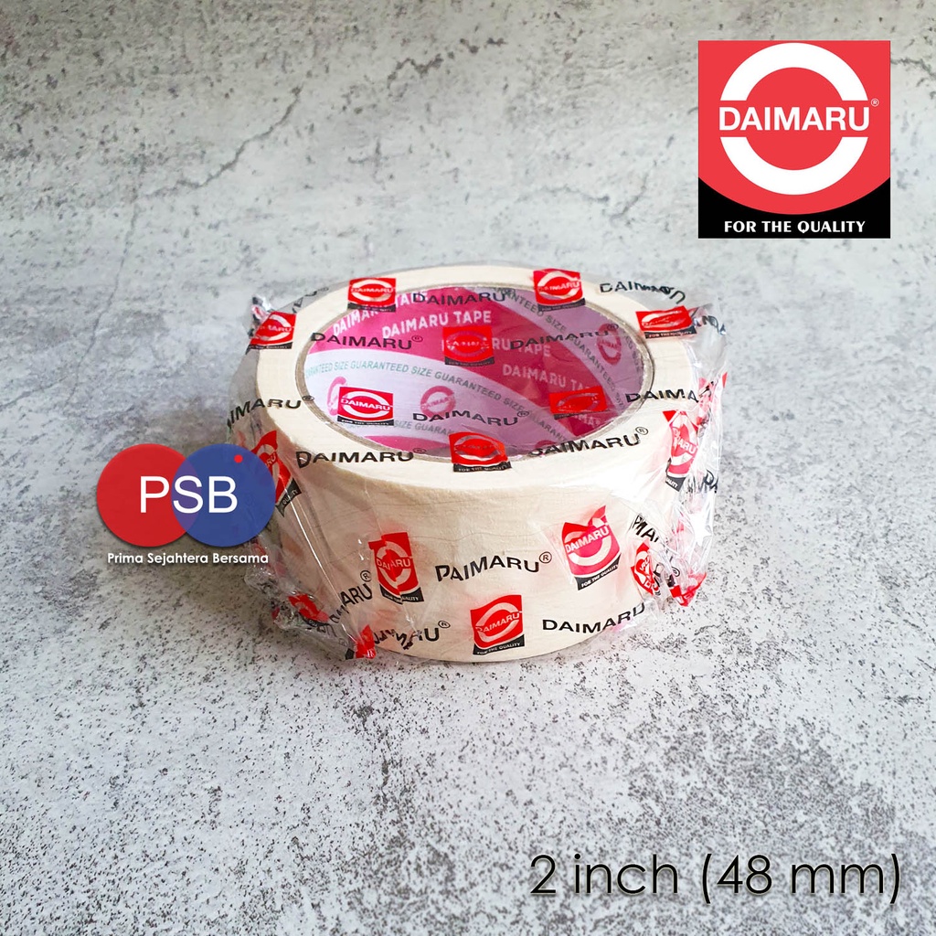 

Lakban kertas Daimaru 2 inch (48mm) / Masking Tape