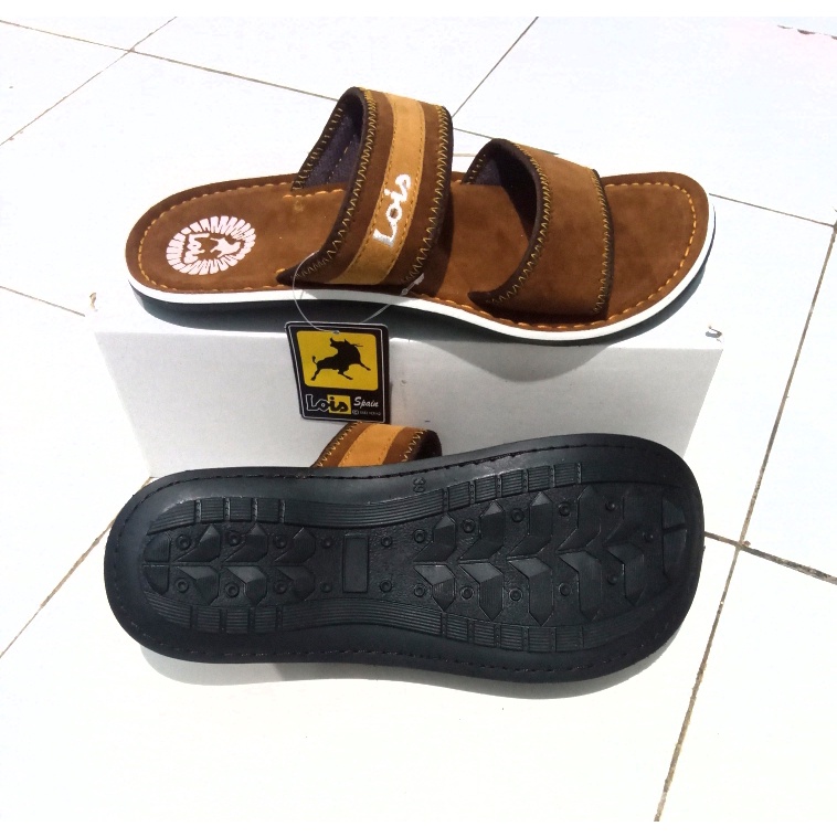 Sandal loizz pria sandal cowok slop ban 2 sudah di sol