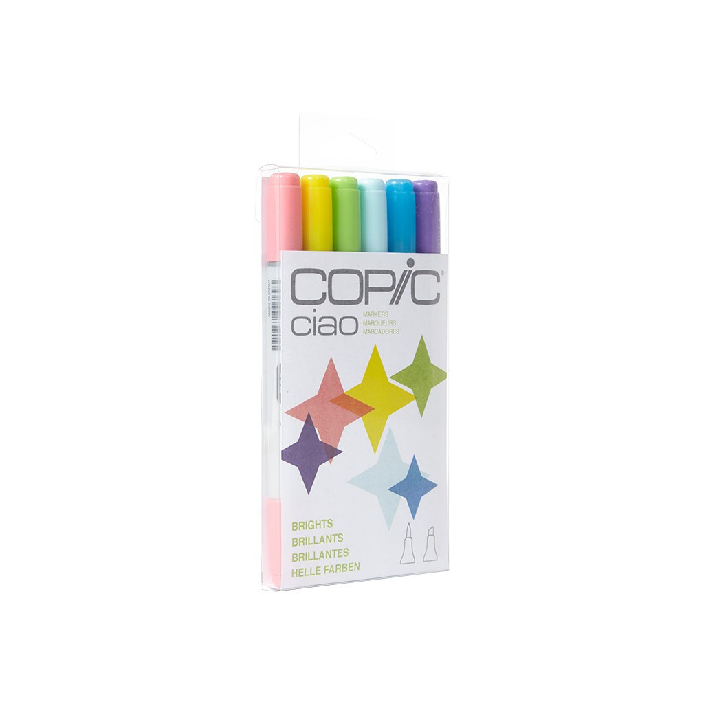 

COPIC CIAO 6 Color Set Bright - Ref.CCM/6BR