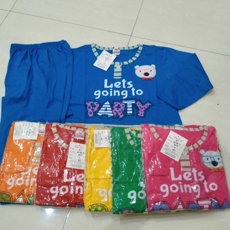 Baju Tidur SIELIE PP Anak SML Warna Tua KT 60162 B