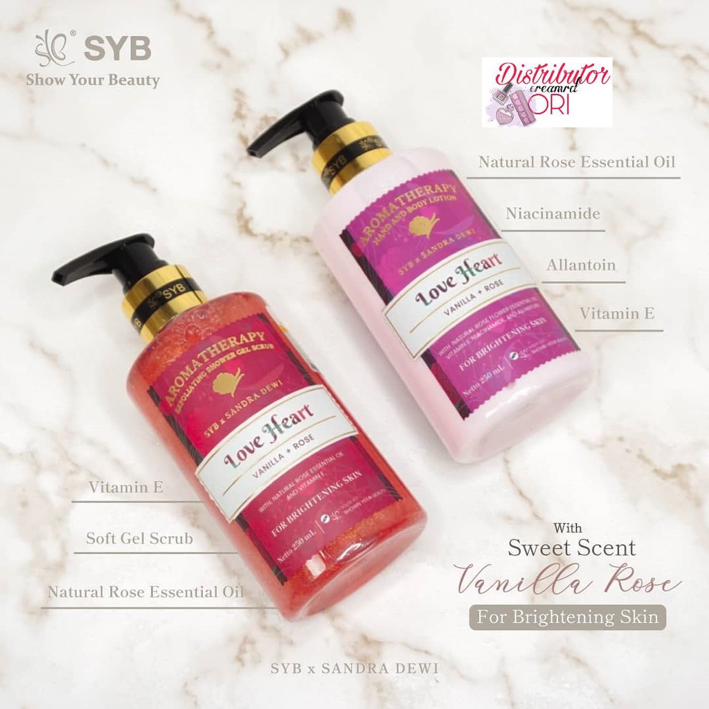 SYB x Sandra Dewi Aromatherapy Hand & Body Lotion Shower Scrub-0
