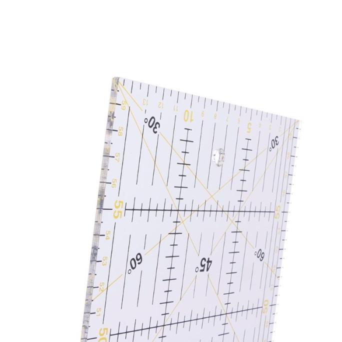 

Baru Ho 30/45/60Cm Quilting Sewing Patchwork Ruler Cutting Tool Thick