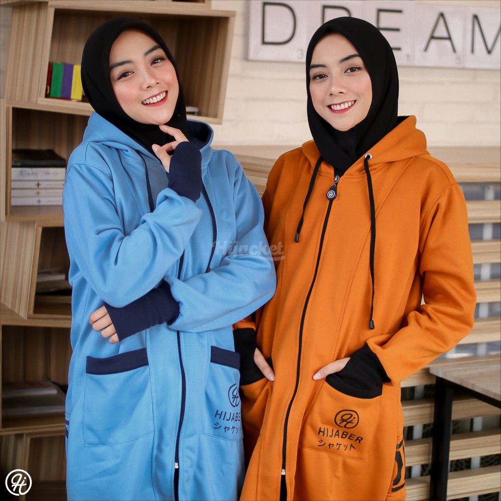HIJACKET YUKATA Jaket Hijabers Muslimah Hoodie Muslim Jacket Wanita-6
