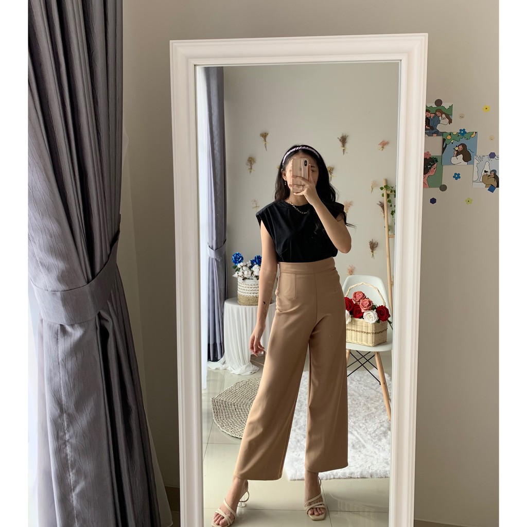 Sweet Berry - Petite Kulot / Celana Kulot Panjang Bahan Scuba-Milo