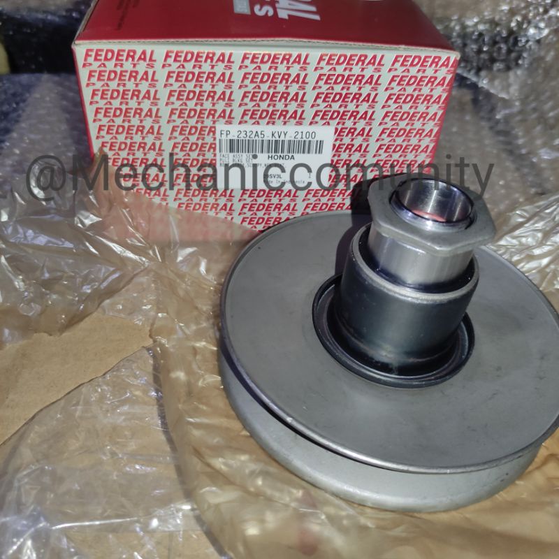Pulley Puli Belakang Set Beat Karbu Scopy Karbu Original Federal