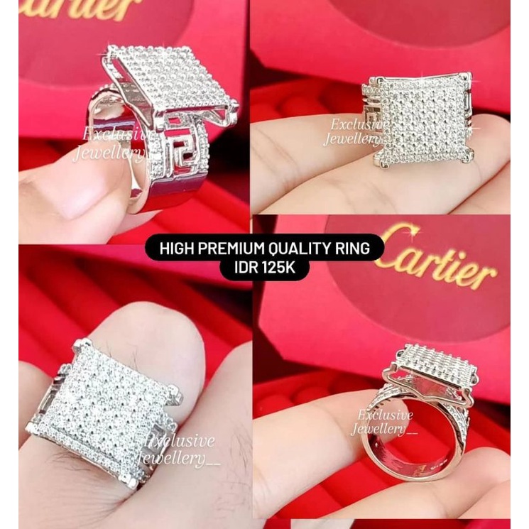 Cincin petak replika Berlian