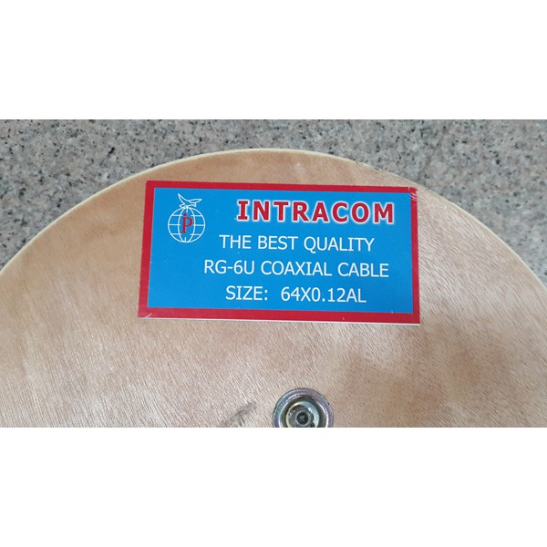 Kabel Coaxial CCTV RG6 Merk Intracom ( harga per meter )