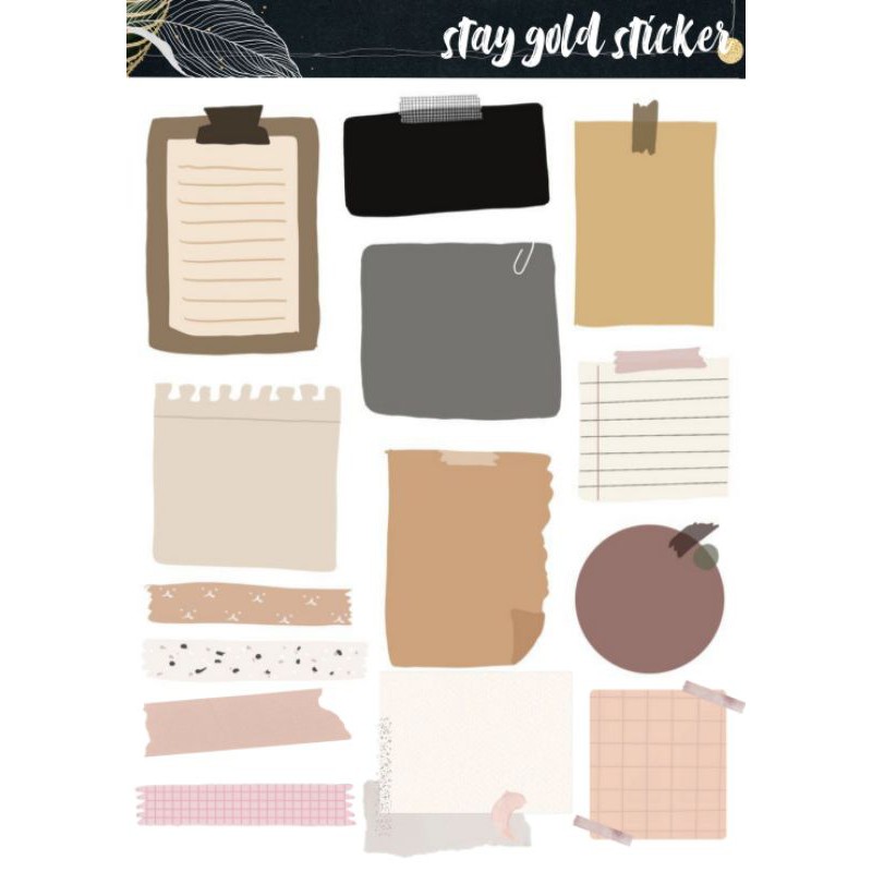 

DECO STICKER -Sticker untuk scarpbook /jurnal/ diary