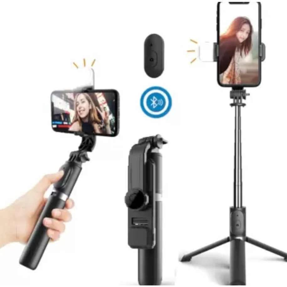 Tongsis Tripod Wireless Magic Q07 3IN1-Tomsis Bluetooth Dengan Remote Control Support Ios Android All Smartphone Kamera Dudukan GoPro Hp Camera-Tripod Nirkabel Monopod Tomsis Q-07 Magic Selfie Stick Tripod