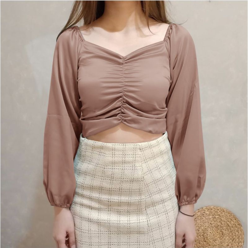 BLOUSE SABRI WILONA /REALPICT/ATASAN TRENDY KOREA-HS