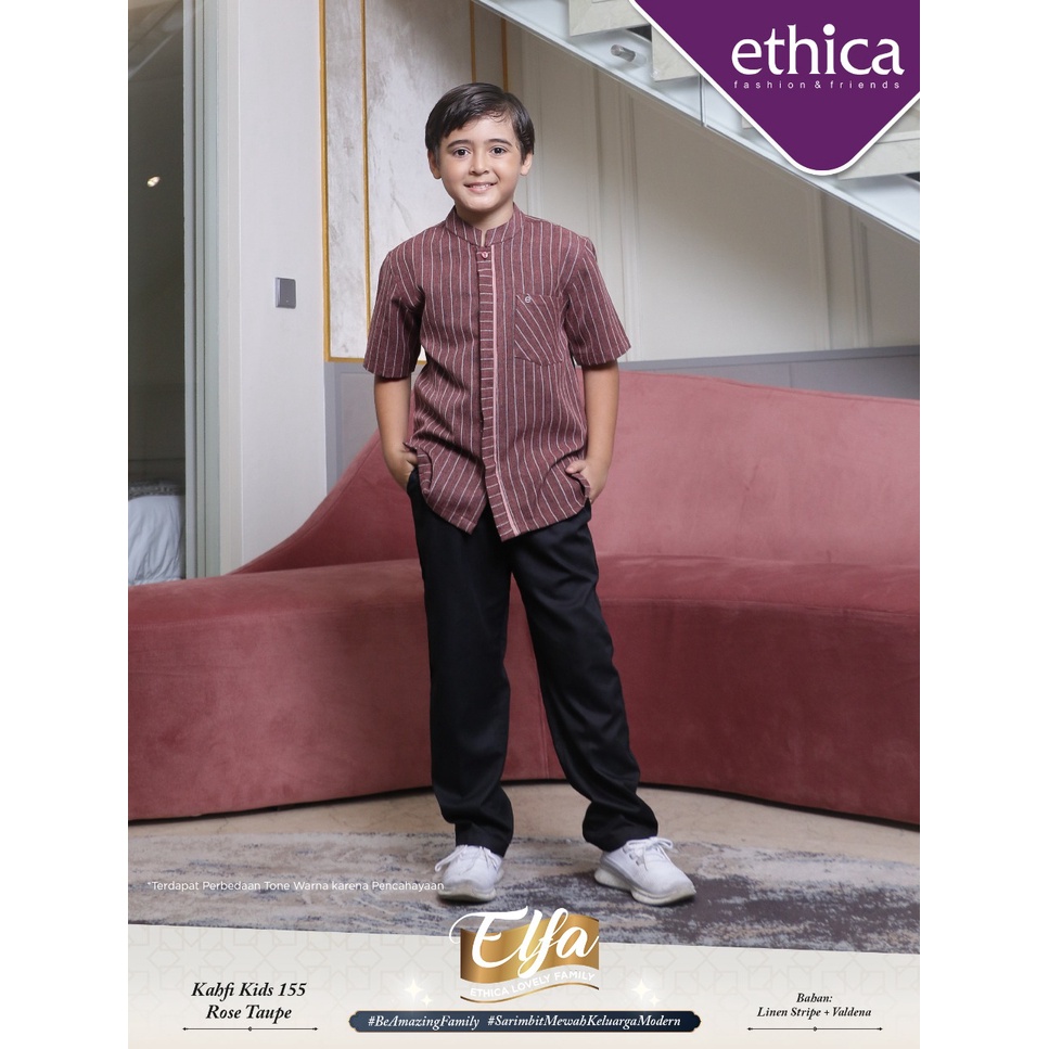 Baju Koko Kahfi kids 155 Rose Taupe  Original ETHICA