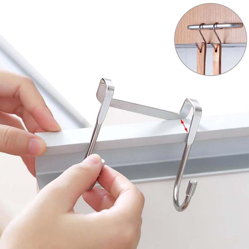 Kait Gantung Bentuk S Ganda Bahan Stainless Steel 304 Untuk Pintu Asrama