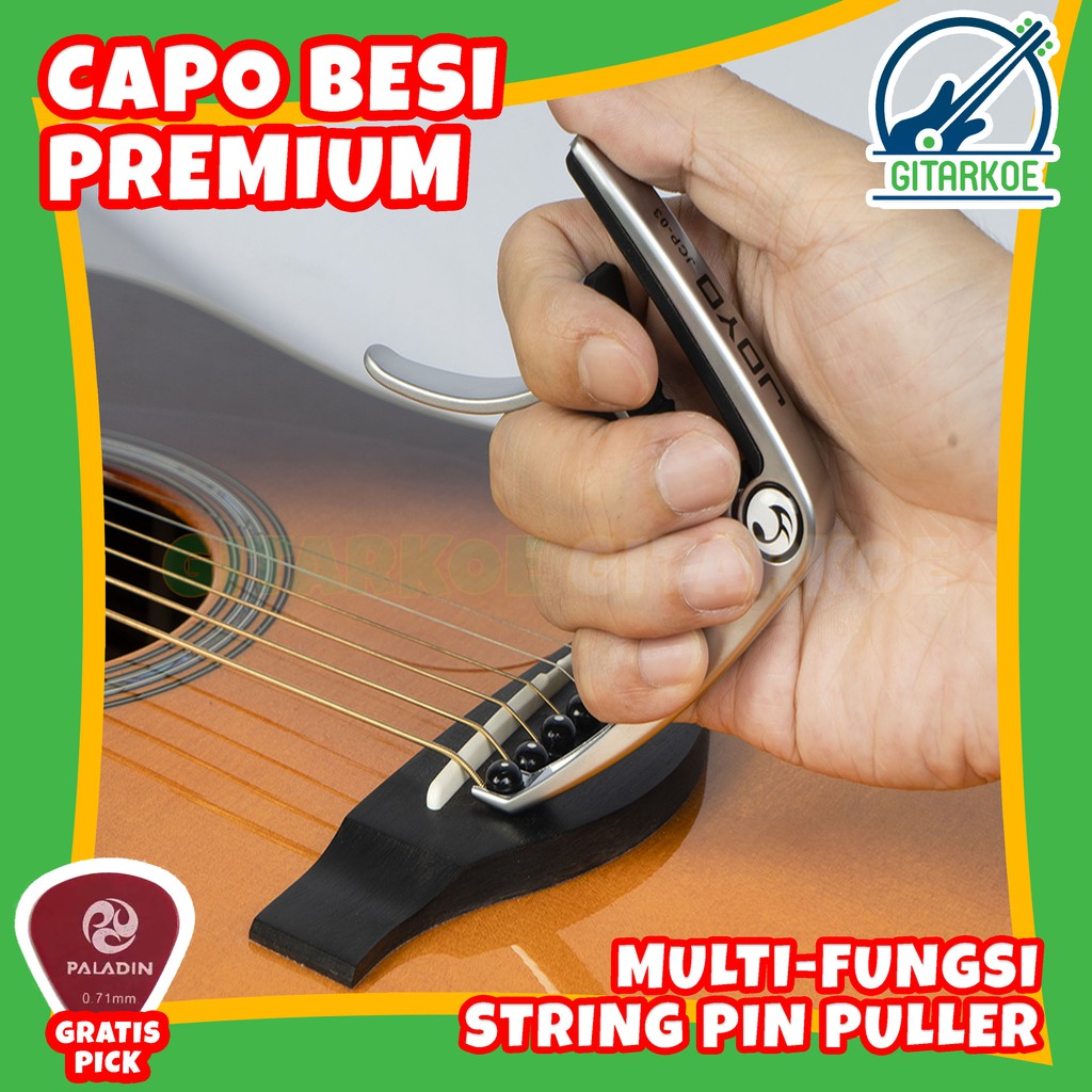 Capo Gitar Akustik / Penjepit Gitar Kualitas Premium Joyo JCP-03