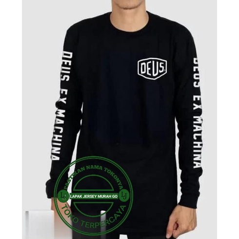 DI JUAL KAOS DEUS LOGO LENGAN PANJANG - BAJU DEUS EX MACHINA - KAOS