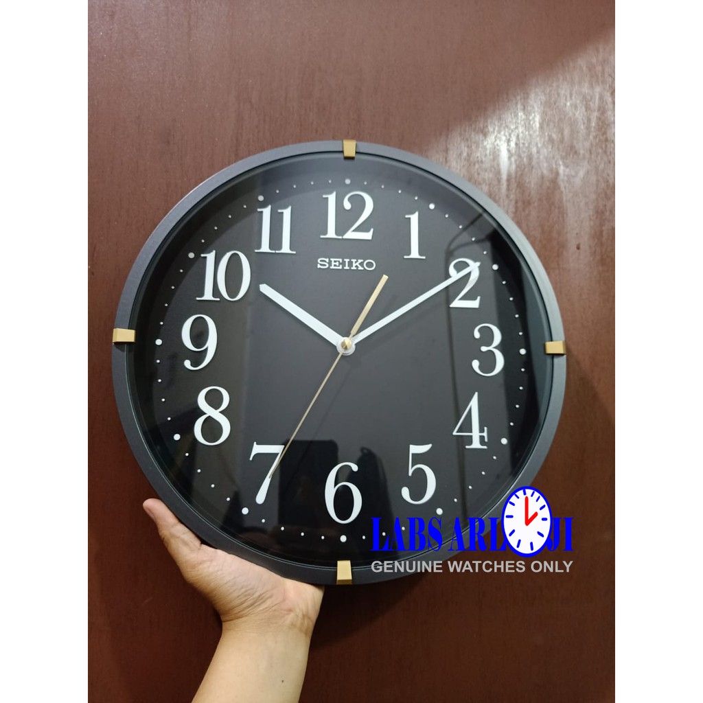 Jam Dinding SEIKO Japan QXA746J QXA746 Black ORIGINAL