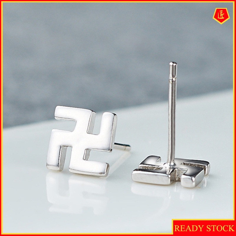 [Ready Stock]Personalized Simple Special Symbol Earrings