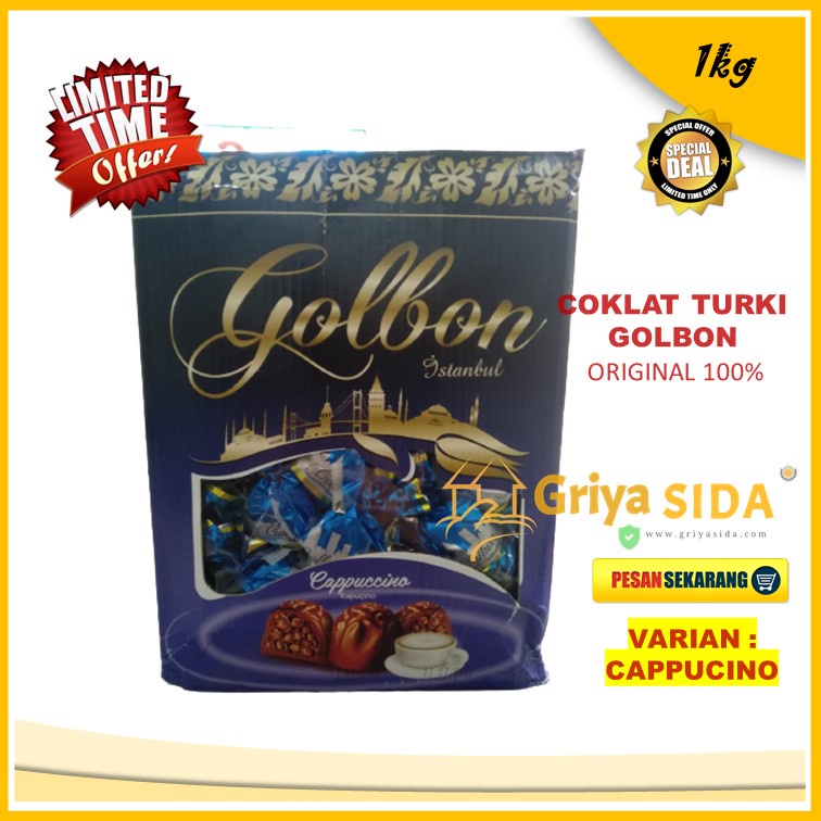 Coklat arab 1kg coklat Golbon coklat turki cappucino 1kg bukan elvan amanda