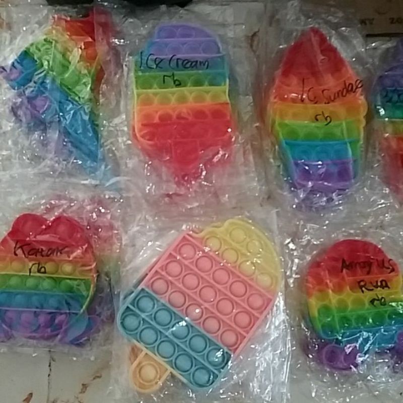 Pop It Rainbow Aneka Bentuk-2