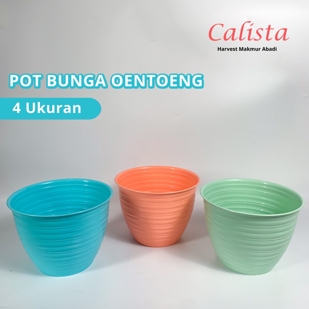 Calista Pot Bunga Banyak Ukuran - Pot Bunga Oentoeng 24 cm