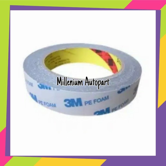 

perekat-pengikat- double tape 3m pe foam / perekat / solasi busa bb 20mm x 4,5meter asli -pengikat-
