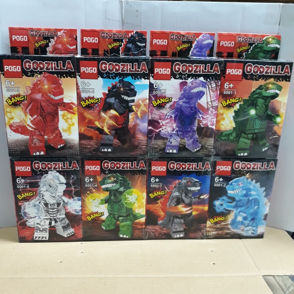 Lego Brick POGO 6001 minifigure GODZILLA