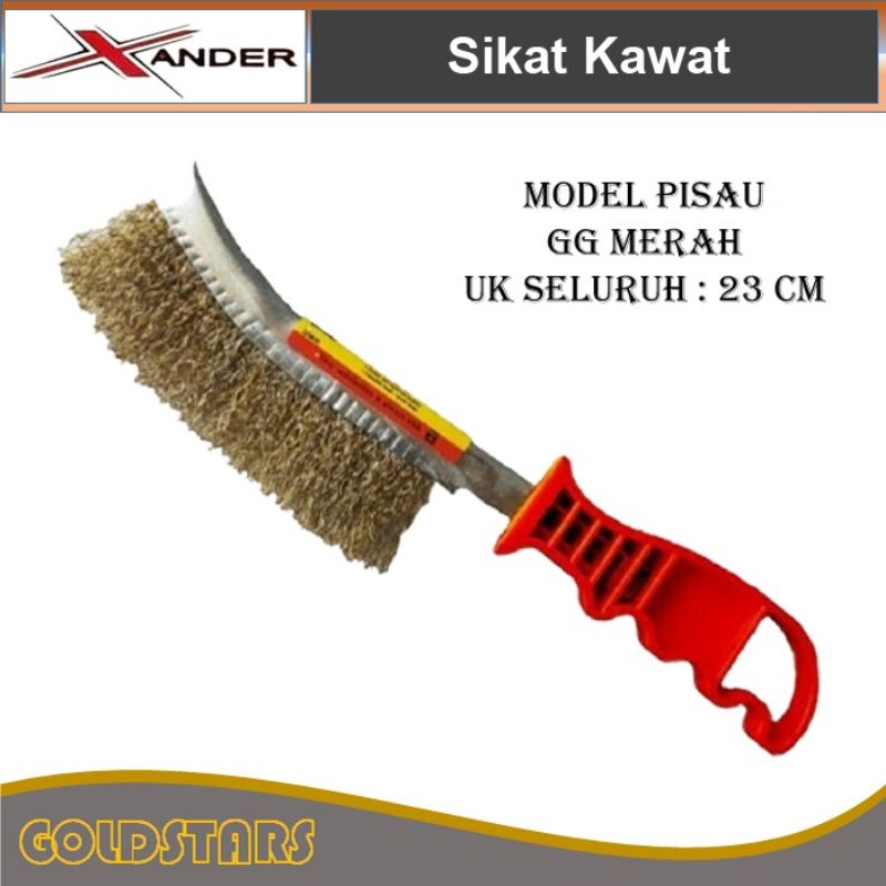 Sikat Kawat Baja Kuningan / Sikat Golok Kuningan Keriting