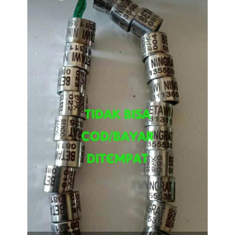 Ring merpati baja laser ring burung merpati baja laser