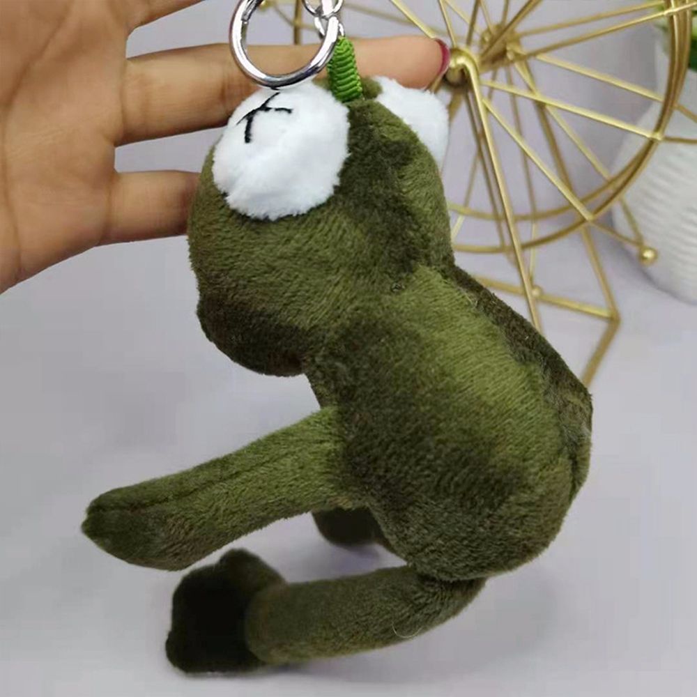 Needway  Cute Frog Key Chains Soft Car Key Accessories Doll Key ring Animal Accessories Gifts Boys Cartoon Key Holder Girls Kids Bag Pendant/Multicolor