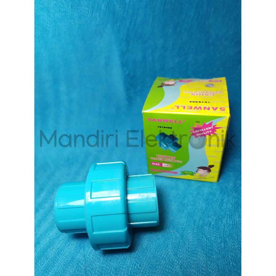 Watermur 3/4 inch Sanwell sambungan buka tutup pipa