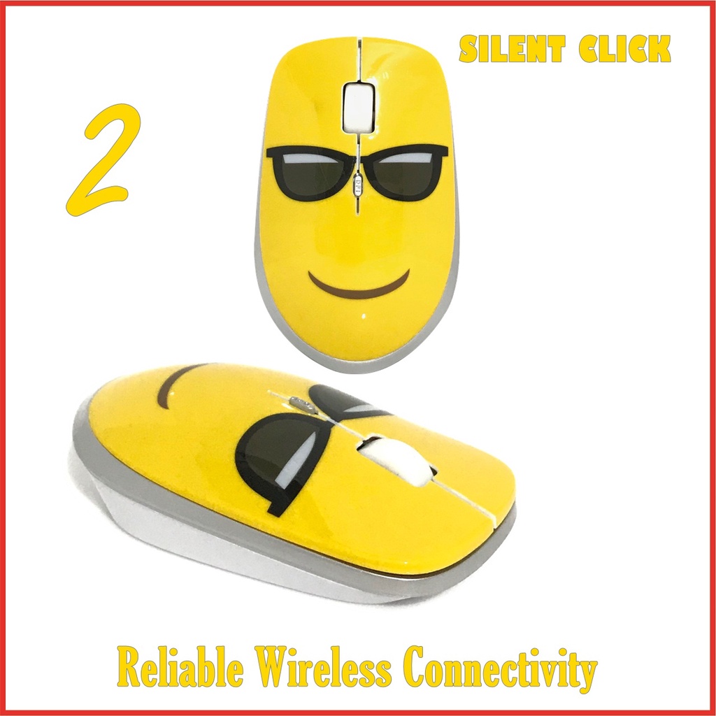 Mouse Wireless Motif Emoticon