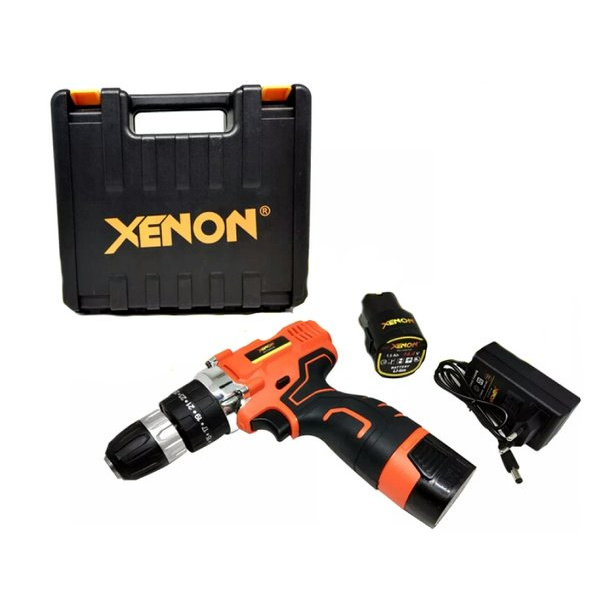 Cordless Drill 14.4 Volt Mesin Bor 2 Baterai Tanpa Kabel CDID700 Plus Case Cordless Impact Drill