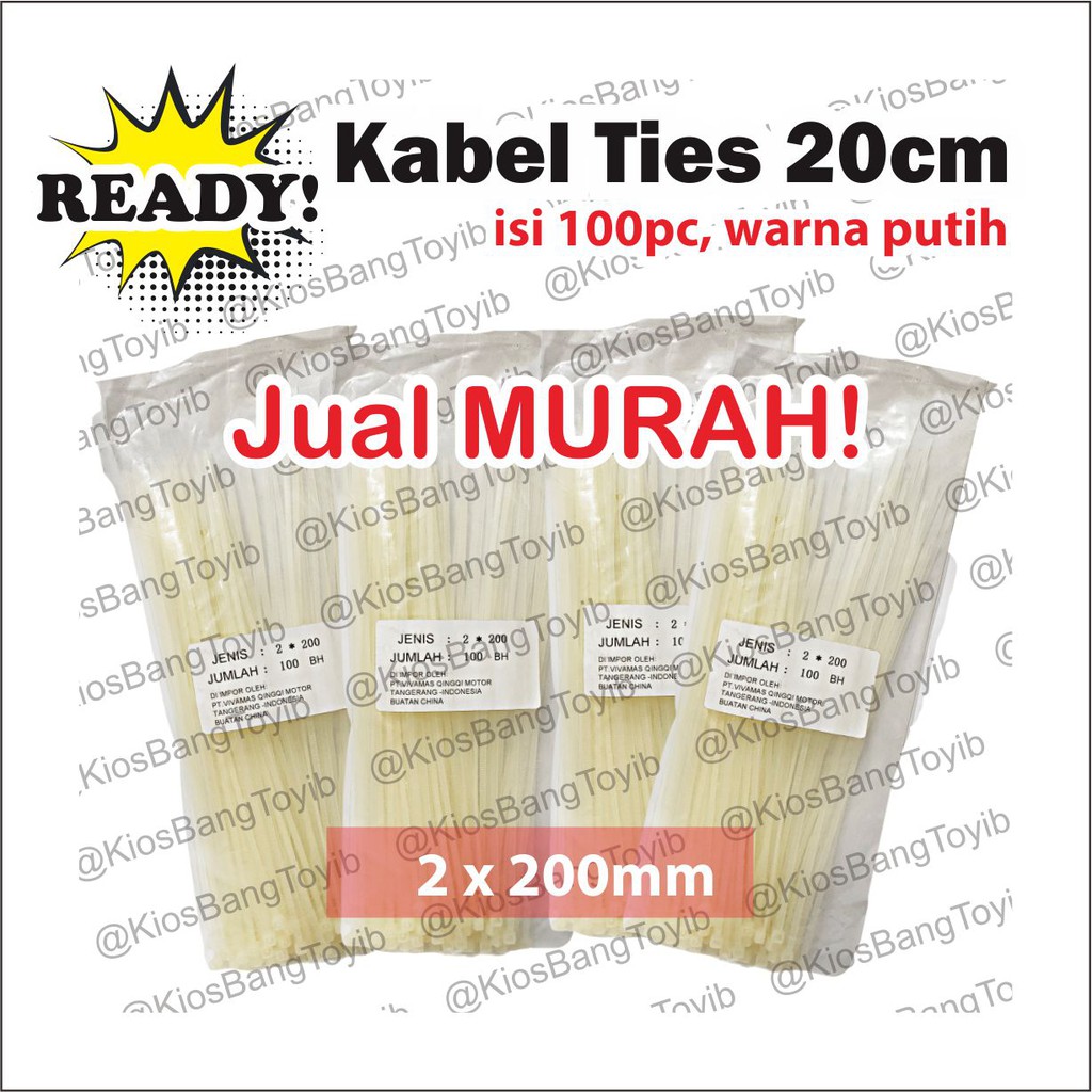 Jual Termurah Kabel Ties Putih Cm X Mm M One Shopee Indonesia