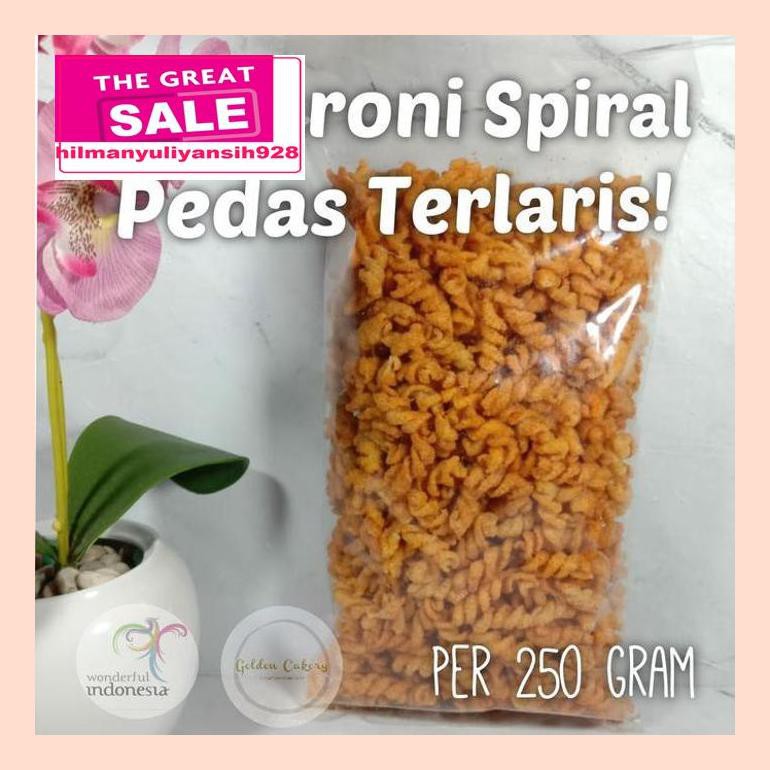 

S50Mra Makaroni Spiral Asin/Pedas Isi 250 Gram Nett - Asin Ret05Vh