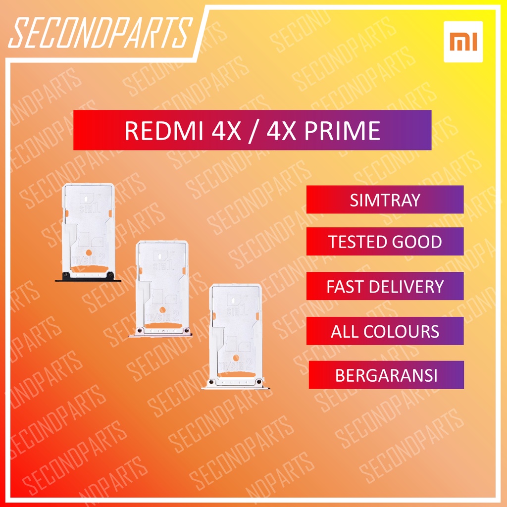 SIM TRAY SLOT SIM LOCK TEMPAT KARTU XIAOMI REDMI 4X / 4X PRIME ORIGINAL