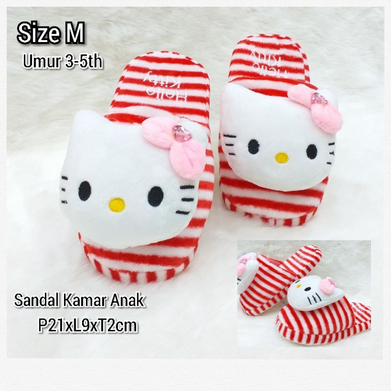 Sandal Kamar Anak Karaktet Sandal Boneka Lucu Timbul Sepatu Boneka