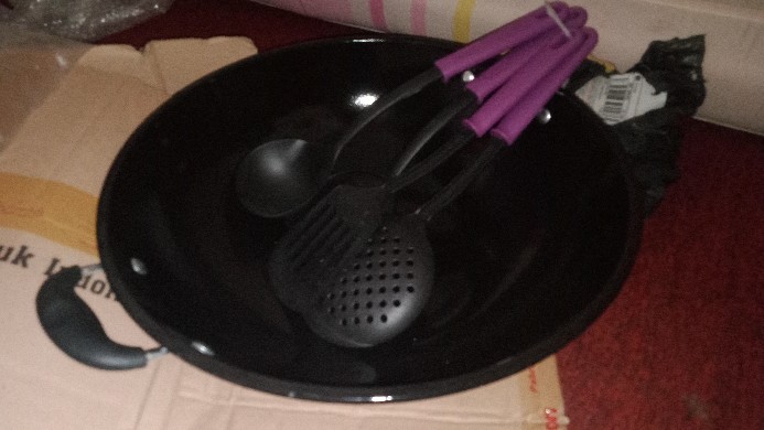 Wajan Cekung Enamel Hokky - 35 Cm