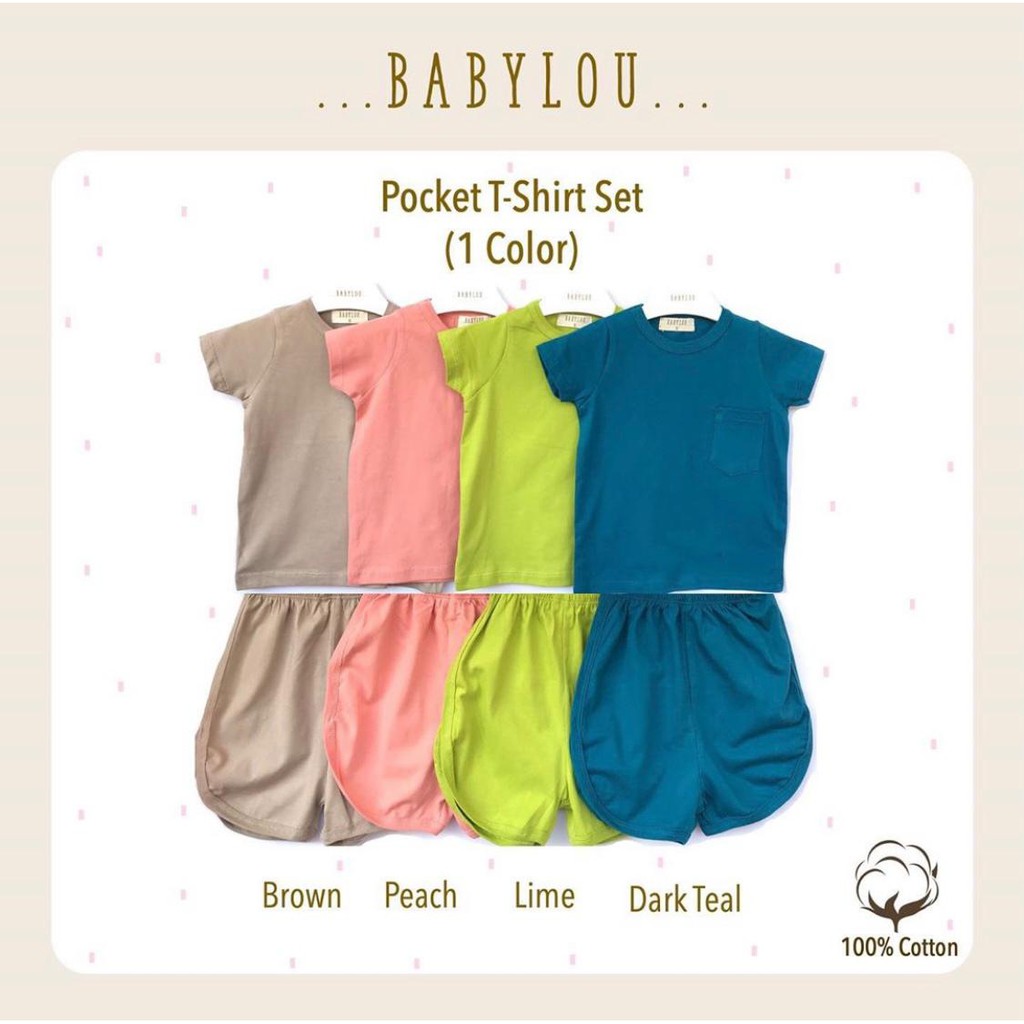 Babylou Pocket T Shirt Set