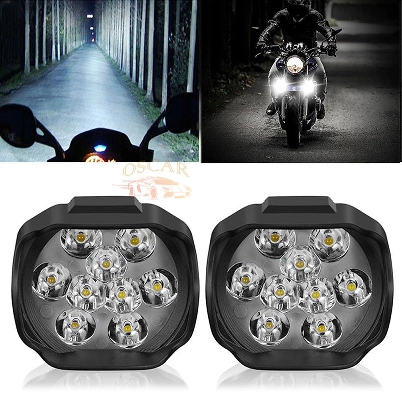 Lampu Tembak Sorot LED Motor Work Light Cree 6 Mata 6LED/Cree 9 Mata 9 LED 12V