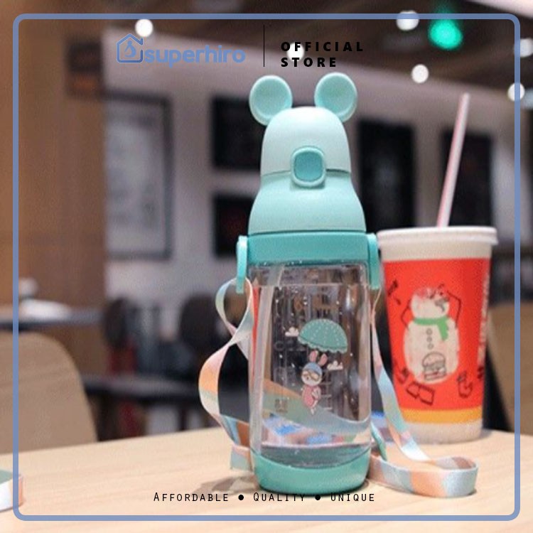 BOTOL MINUM ANAK BAYI BALITA / BOTOL MINUM ADA GAGANG 400ML