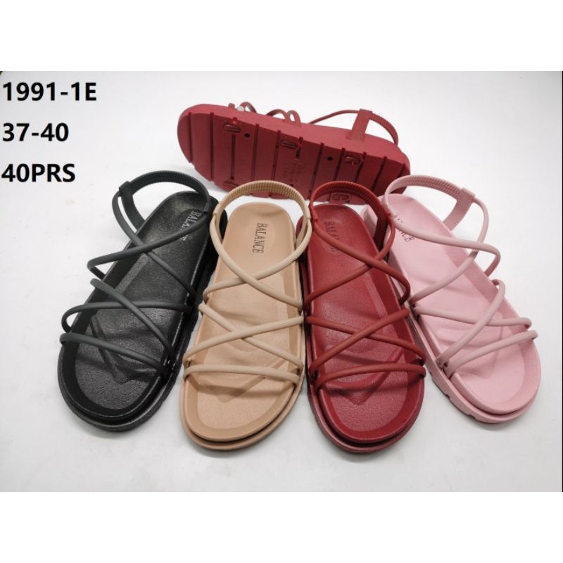 Sandal Tali Wanita Jelly Balance Karet 2 Cm Import Elastis Lentur GLADIATOR 2 CM